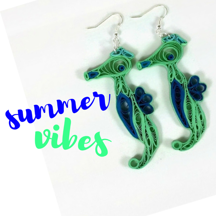 Seahorse Earrings for Summer Vibes